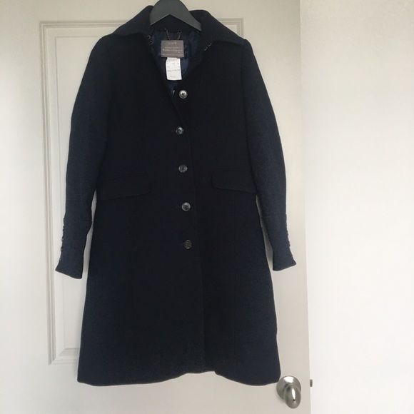 J. Crew | Jackets & Coats | Jcrew Doublecloth Metro Coat With ...